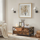 Table Basse Bois Metal Industrielle