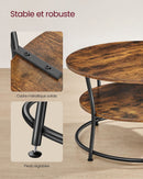 Table Basse Ronde Industrielle