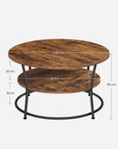 Table Basse Ronde Industrielle
